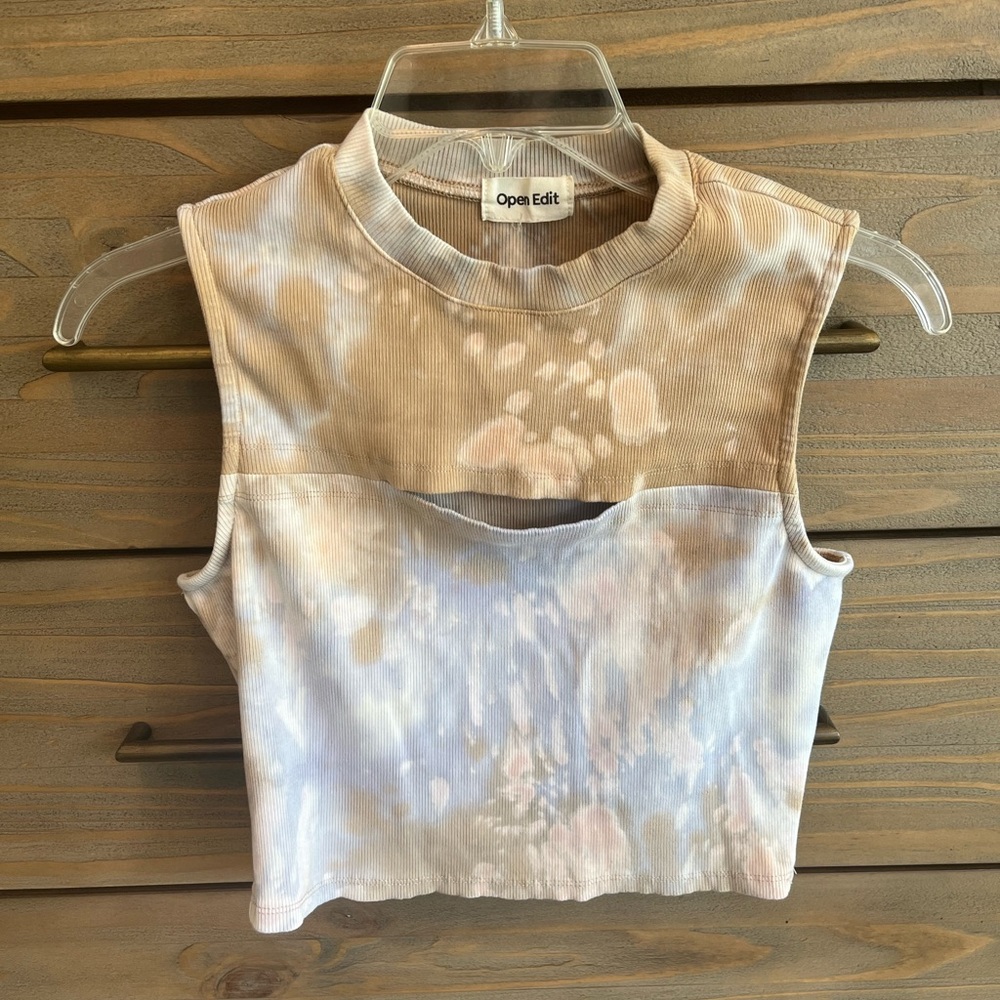 NWOT Open Edit Cut-out Top